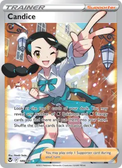 Pokémon-Karte Candice 189/195