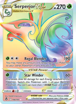 Pokémon-Karte Serperior VSTAR 196/195