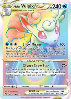 Pokémon-Karte Alolan Vulpix VSTAR 197/195