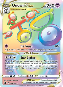 Pokémon-Karte Unown VSTAR 199/195