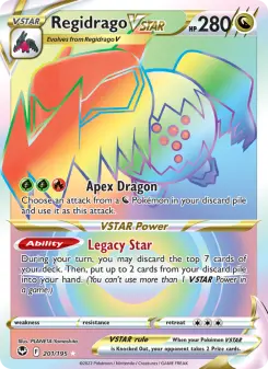 Pokémon-Karte Regidrago VSTAR 201/195