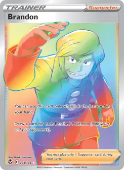 Pokémon-Karte Brandon 203/195