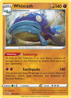 Pokémon-Karte Whiscash 100/192