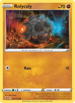 Pokémon-Karte Rolycoly 105/192