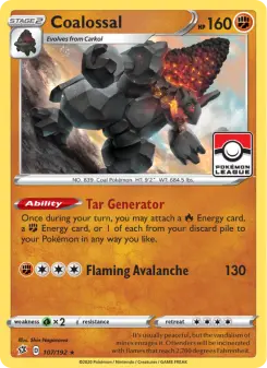 Pokémon-Karte Coalossal 107/192