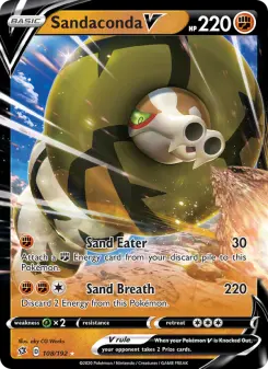 Pokémon-Karte Sandaconda V 108/192