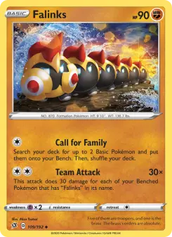 Pokémon-Karte Falinks 109/192