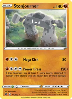 Pokémon-Karte Stonjourner 111/192