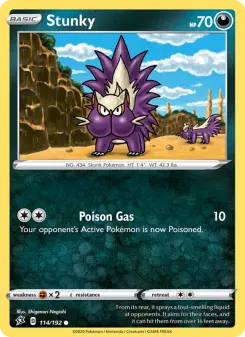 Pokémon-Karte Stunky 114/192
