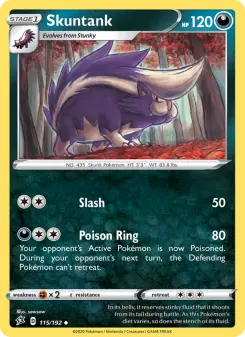 Pokémon-Karte Skuntank 115/192