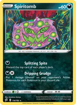 Pokémon-Karte Spiritomb 116/192