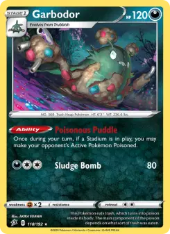 Pokémon-Karte Garbodor 118/192