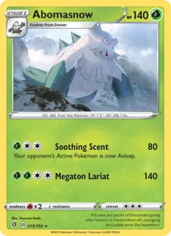 Pokémon-Karte Abomasnow 013/192