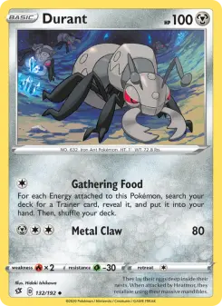 Pokémon-Karte Durant 132/192