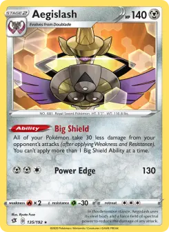 Pokémon-Karte Aegislash 135/192