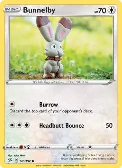 Pokémon-Karte Bunnelby 146/192