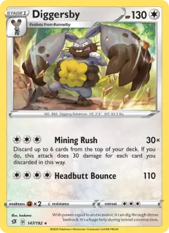 Pokémon-Karte Diggersby 147/192