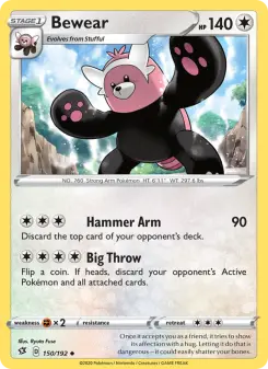 Pokémon-Karte Bewear 150/192