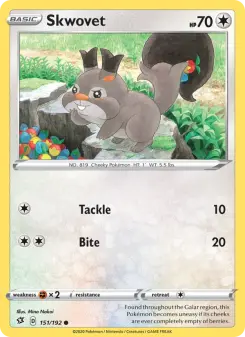 Pokémon-Karte Skwovet 151/192