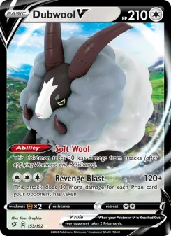 Pokémon-Karte Dubwool V 153/192
