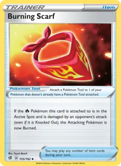 Pokémon-Karte Burning Scarf 155/192