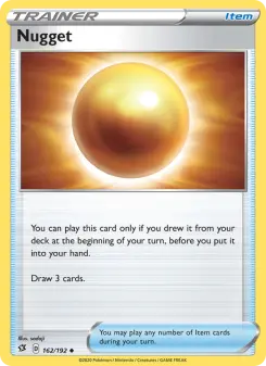 Pokémon-Karte Nugget 162/192