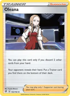 Pokémon-Karte Oleana 163/192