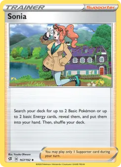 Pokémon-Karte Sonia 167/192