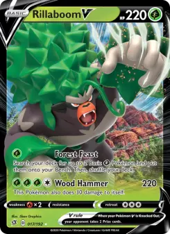 Pokémon-Karte Rillaboom V 017/192