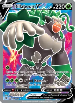 Pokémon-Karte Rillaboom V 175/192