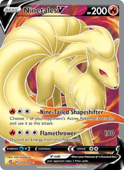 Pokémon-Karte Ninetales V 177/192
