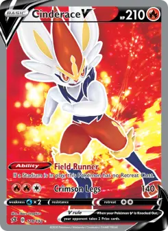 Pokémon-Karte Cinderace V 178/192