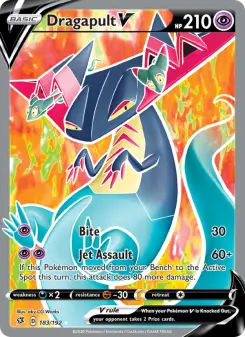 Pokémon-Karte Dragapult V 183/192