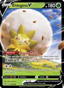 Pokémon-Karte Eldegoss V 019/192