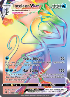 Pokémon-Karte Inteleon VMAX 195/192
