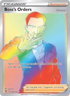 Pokémon-Karte Boss's Orders (Giovanni) 200/192