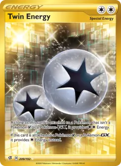 Pokémon-Karte Twin Energy 209/192