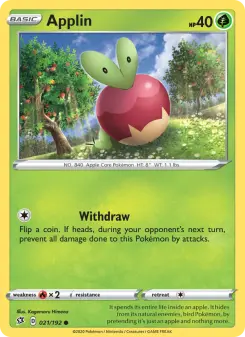 Pokémon-Karte Applin 021/192