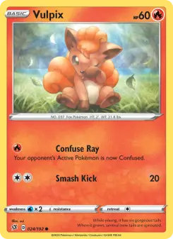 Pokémon-Karte Vulpix 024/192