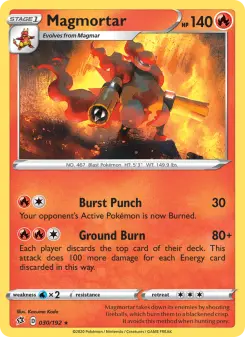 Pokémon-Karte Magmortar 030/192