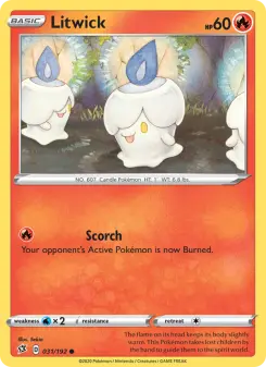 Pokémon-Karte Litwick 031/192