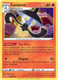 Pokémon-Karte Lampent 032/192