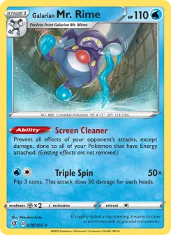 Pokémon-Karte Galarian Mr. Rime 038/192