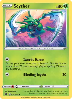 Pokémon-Karte Scyther 004/192