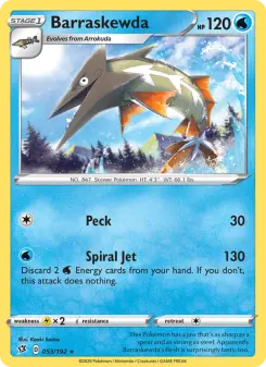 Pokémon-Karte Barraskewda 053/192