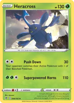 Pokémon-Karte Heracross 006/192
