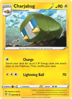 Pokémon-Karte Charjabug 065/192