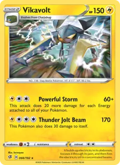 Pokémon-Karte Vikavolt 066/192