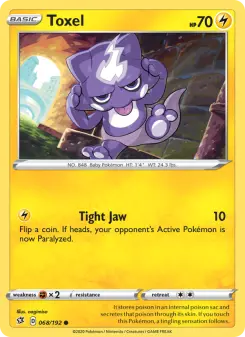 Pokémon-Karte Toxel 068/192