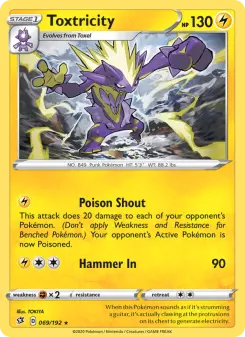 Pokémon-Karte Toxtricity 069/192